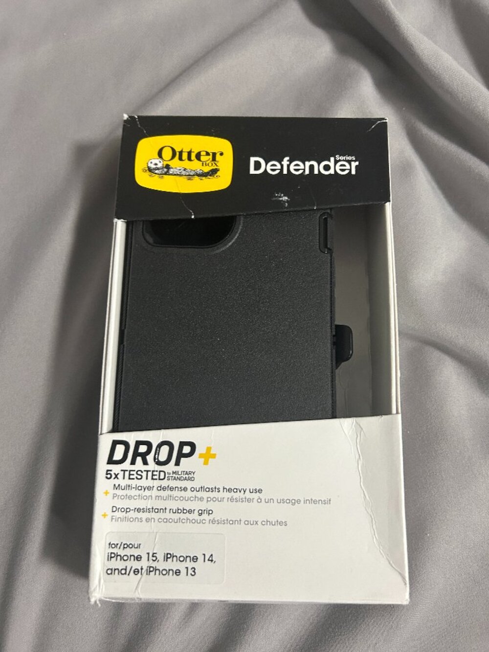 🔥🔥 OTTERBOX DEFENDER SERIES HOLSTER CASE DROP+ IPHONE 13 14 15 BLACK 🔥🔥